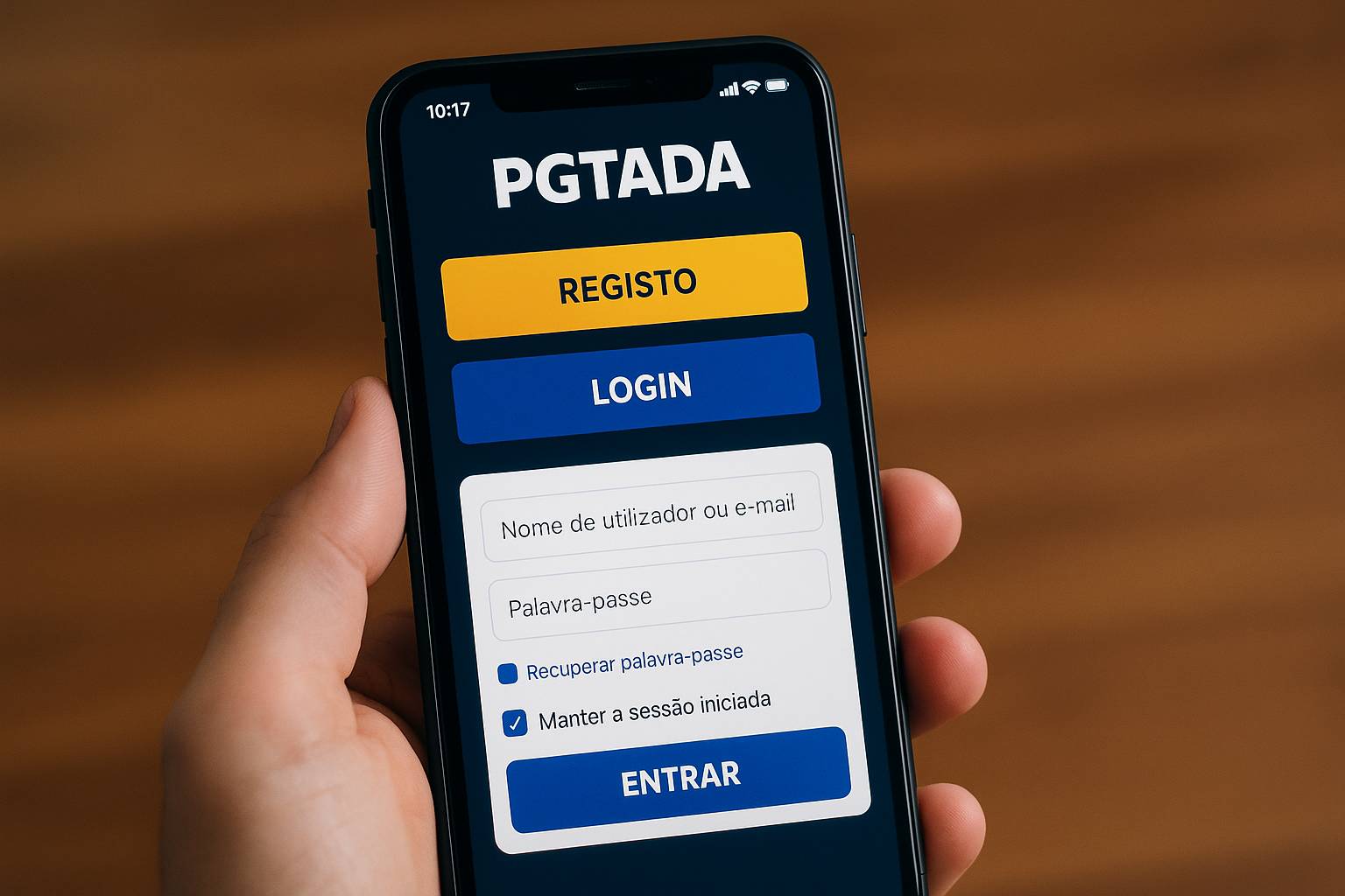 Não Perca tempo, o rRgistro na site PGTADA